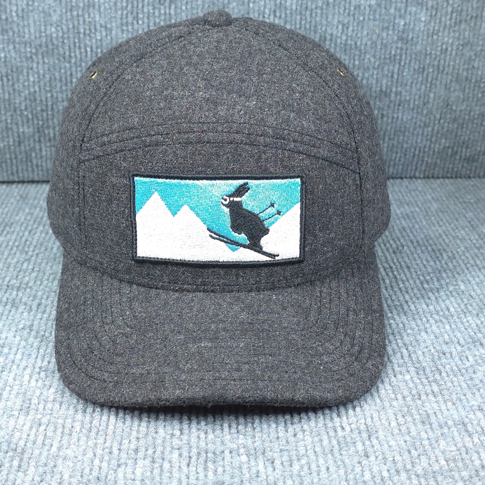Pistil Hat Kicker Ski Cap Strap Back Womens Gray Outdoors Hiking Soft Wool Blend